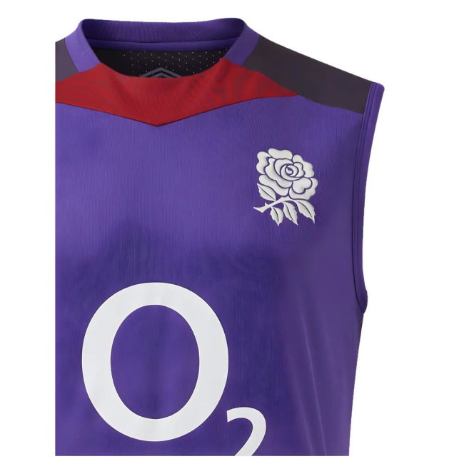 2024-2025 England Rugby Sleeveless Jersey O2 (Violet)