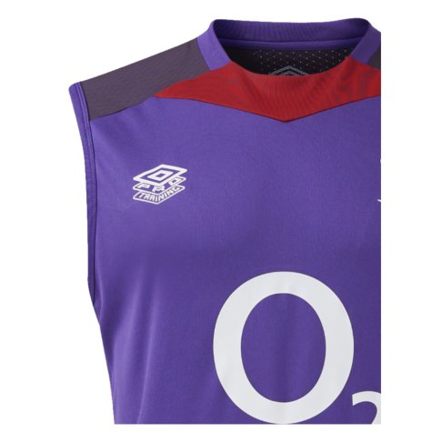 2024-2025 England Rugby Sleeveless Jersey O2 (Violet)