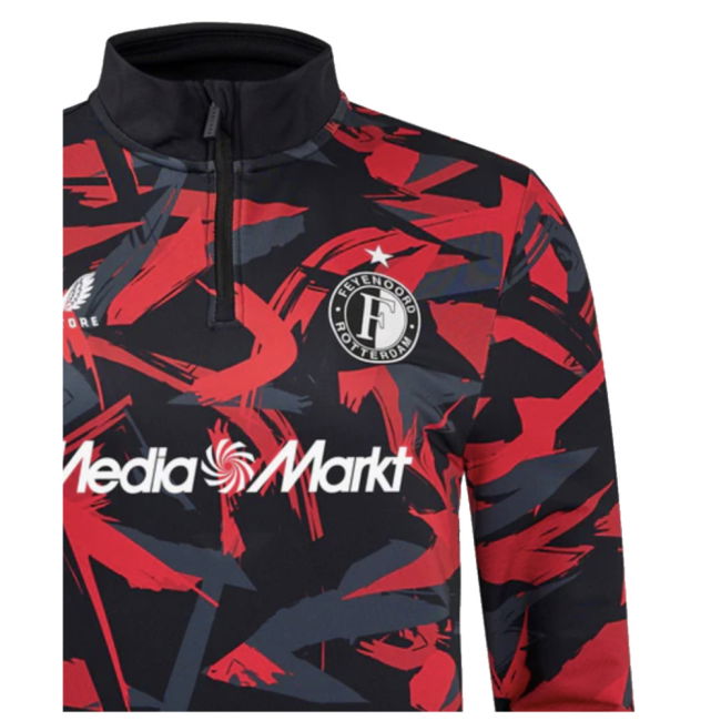 2024-2025 Feyenoord Matchday 1/4 Zip Midlayer (Black)