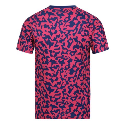 2024-2025 Wolves Pre Match T-Shirt - Blue/Pink (Bellegarde 27)