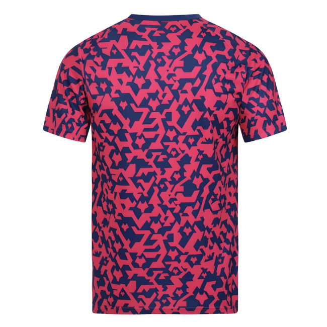 2024-2025 Wolves Pre Match T-Shirt - Blue/Pink