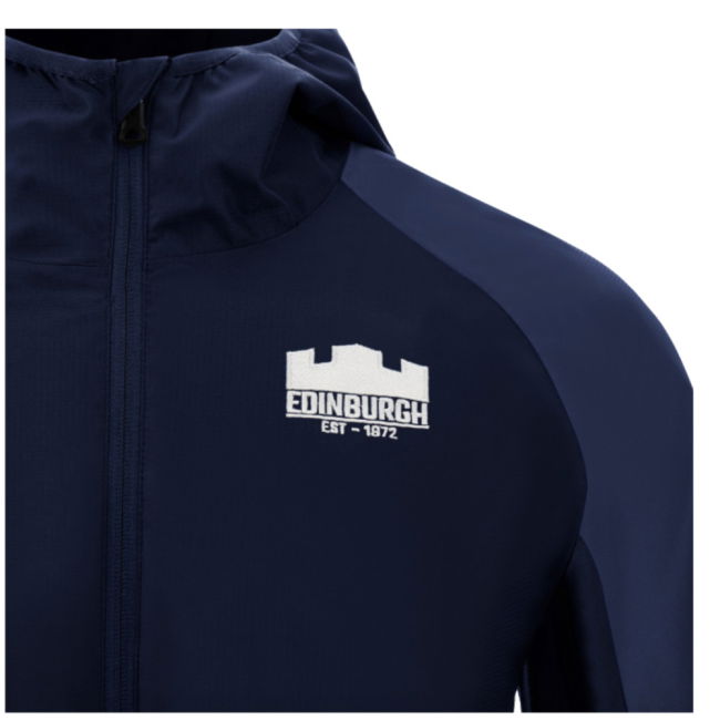 2024-2025 Edinburgh Rugby Full Zip Waterproof Jacket (Navy)