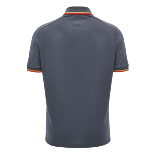 2024-2025 Wales WRU Rugby Travel Polo Shirt (Anthracite)