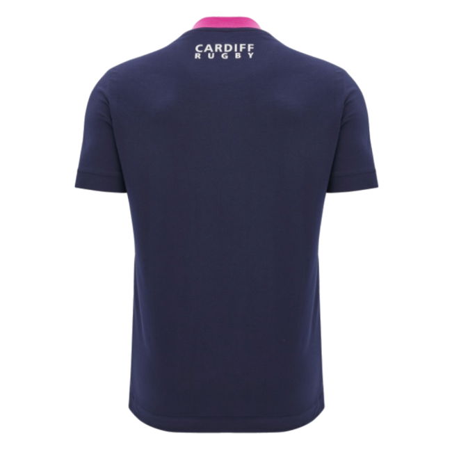 2024-2025 Cardiff Blues Rugby Ath Cotton Tee (Navy)
