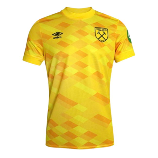 2024-2025 West Ham Goalkeeper Shirt (Yellow) - Kids (Your Name)
