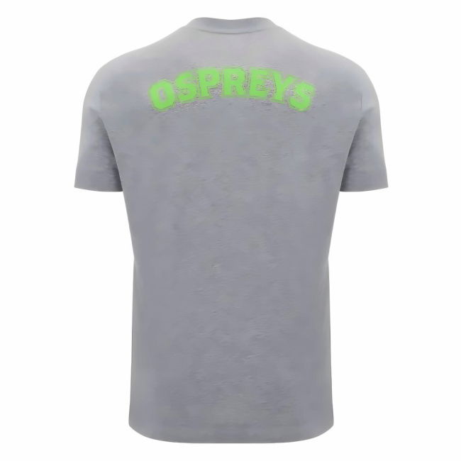 2024-2025 Ospreys Rugby Cotton T-Shirt (Grey)
