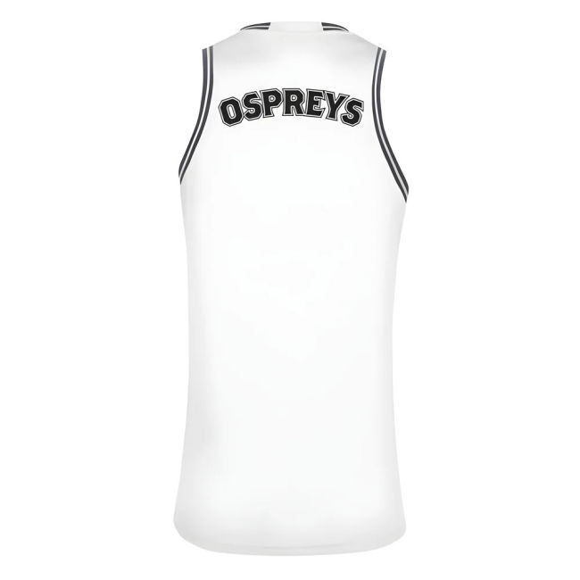 2024-2025 Ospreys Rugby Basketball Vest (White)