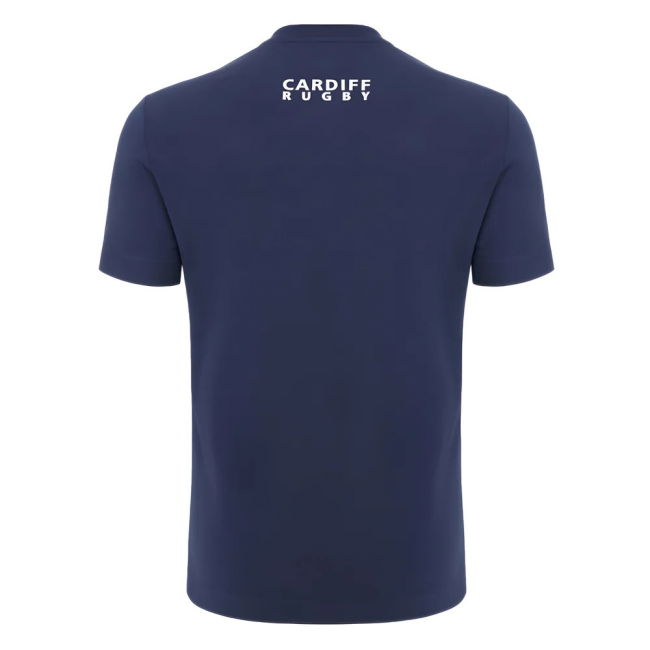 2024-2025 Cardiff Blues Rugby Cotton T-Shirt (Navy)