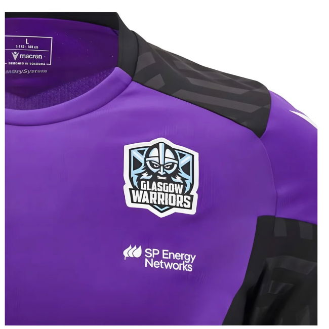 2024-2025 Glasgow Warriors Rugby LS Training Shirt (Purple)