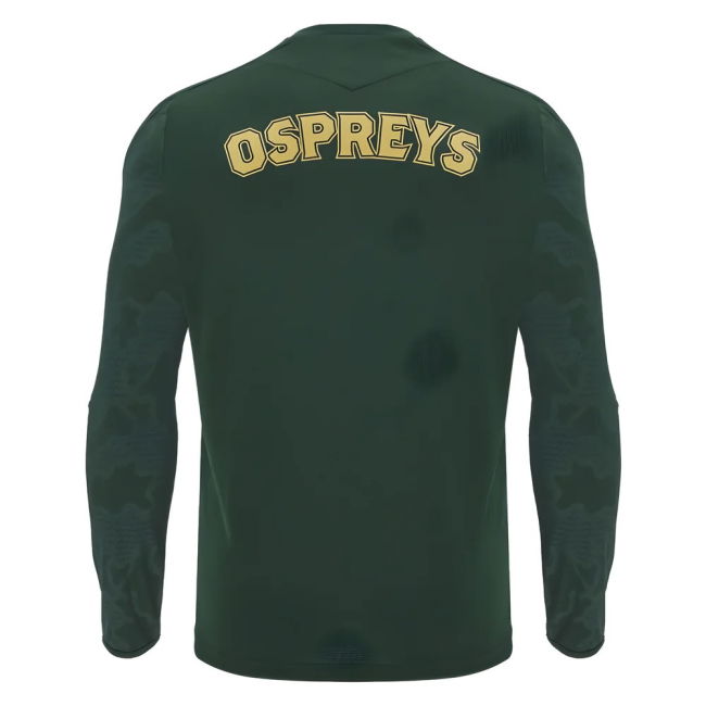 2024-2025 Ospreys Rugby LS Poly Training Shirt (Green)