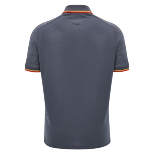 2024-2025 Wales WRU Rugby Travel Polo Shirt (Anthracite) - Kids