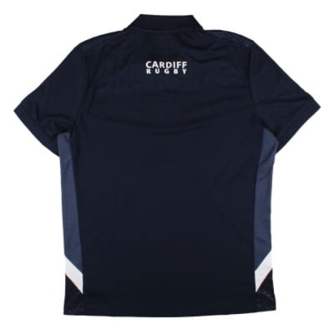 2024-2025 Cardiff Blues Rugby Travel Polo Shirt (Navy)