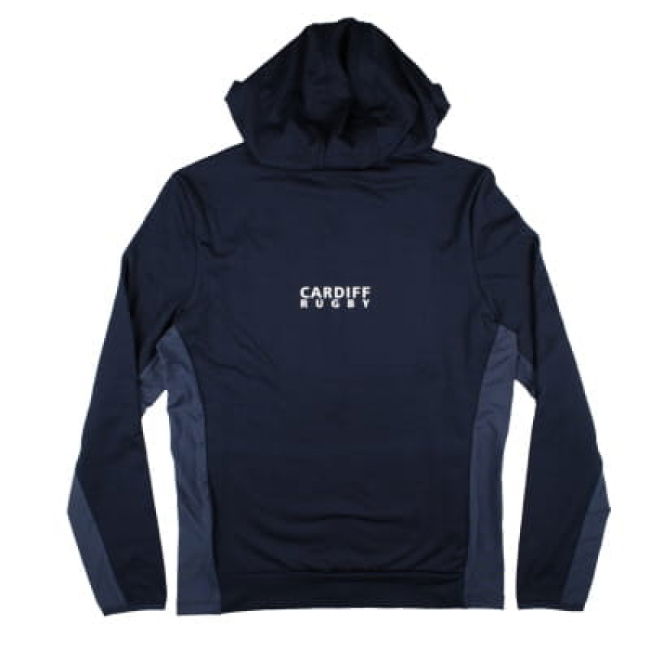 2024-2025 Cardiff Blues Rugby Travel 3D Full Zip Fleece Hoody (Navy)