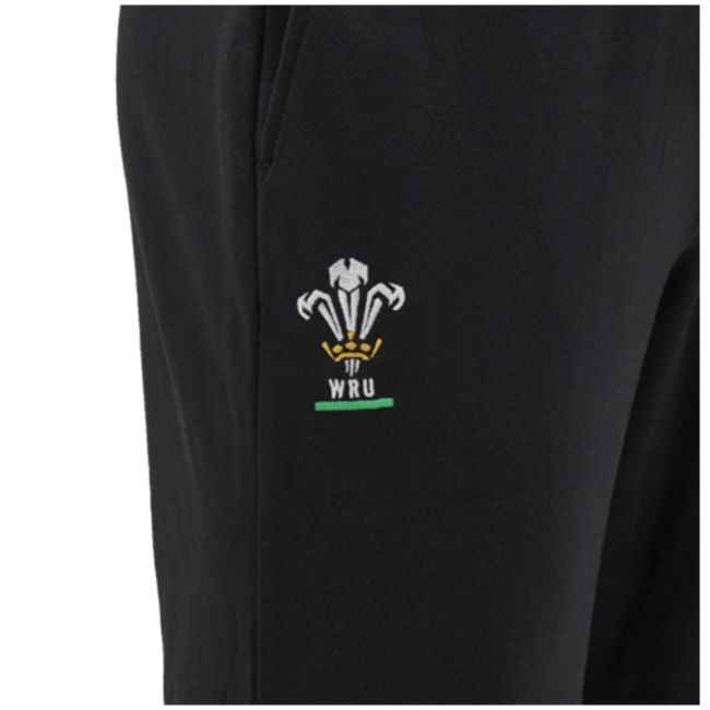 2024-2025 Wales Rugby Travel Cotton Pants (Black)