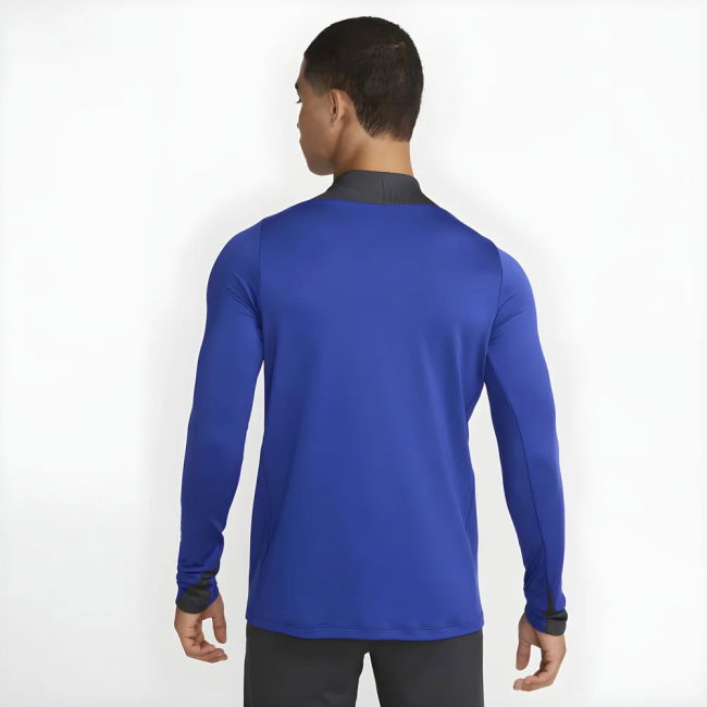 2024-2025 Barcelona Third Dri-FIT Drill Top (Blue/Lime)