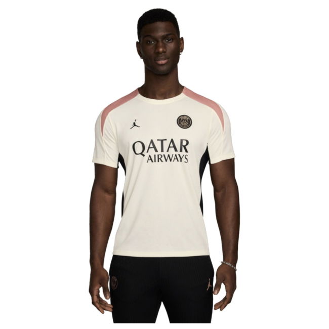 2024-2025 PSG Strike Dri-FIT Training Shirt (White) (Kvaratskhelia 7)