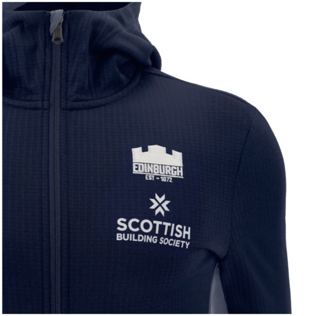 2024-2025 Edinburgh Rugby Travel Zipped Hoody (Navy)