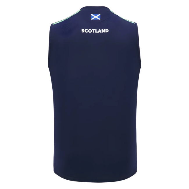 2024-2025 Scotland Rugby Training Sleeveless Shirt (Navy)