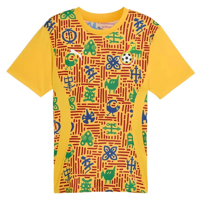 2024-2025 Ghana Pre-Match SS Jersey (Yellow) (Your Name)