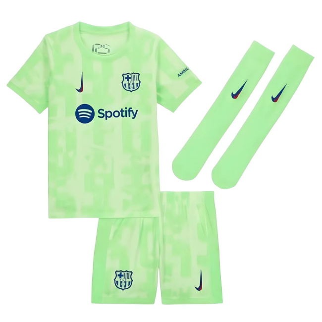 2024-2025 Barcelona Little Boys Third Mini Kit (Lamine Yamal 19)