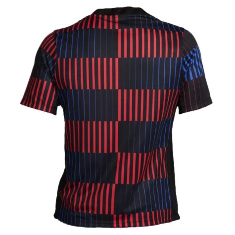 2024-2025 Barcelona Pre-Match Away Shirt (Navy) (Pau Victor 18)