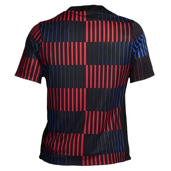 2024-2025 Barcelona Pre-Match Away Shirt (Navy) (Lewandowski 9)