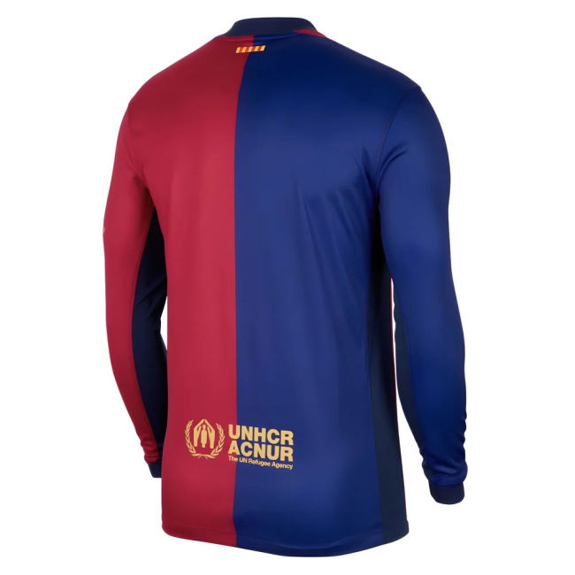 2024-2025 Barcelona Long Sleeve Home Shirt