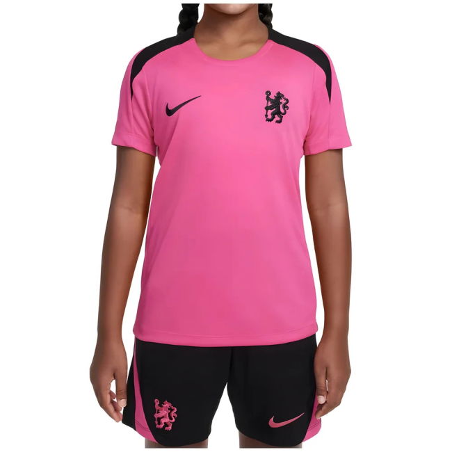 2024-2025 Chelsea Strike Dri-Fit Training Shirt (Pink) - Kids (Kerr 20)