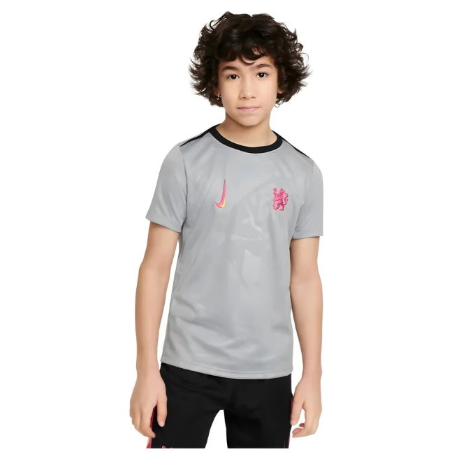 2024-2025 Chelsea Third Academy Pre-Match Shirt (Grey) - Kids (Amougou 39)