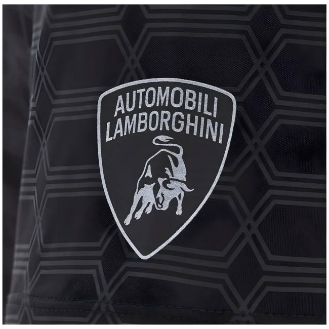 2025 Lamborghini Reflex Poly T-Shirt Black/Orange