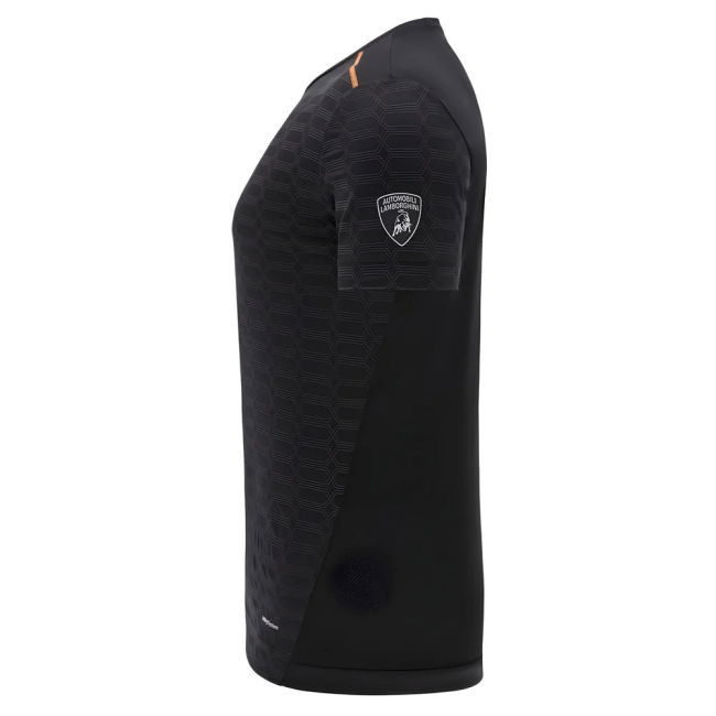 2025 Lamborghini Reflex Poly T-Shirt Black/Orange