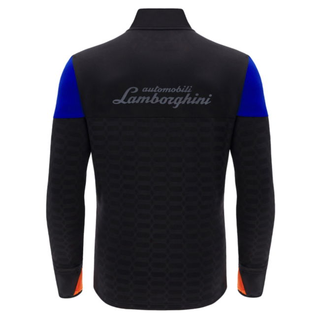 2025 Lamborghini Full Zip Sweater Black/Blue/Orange