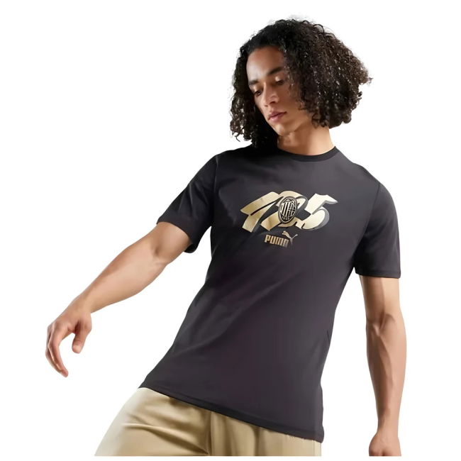 AC Milan 125th Anniversary ftblCulture Tee (Black) (Your Name)