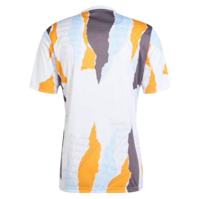 2024-2025 Real Madrid Pre-Match Shirt (White/Crew Orange) (Mbappe 9)