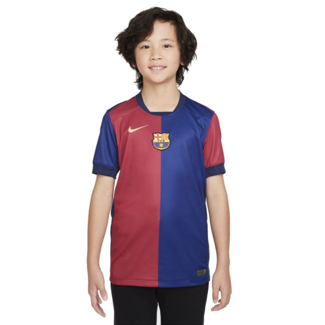2024-2025 Barcelona Home Shirt (Sponsorless) - Kids (Lewandowski 9)