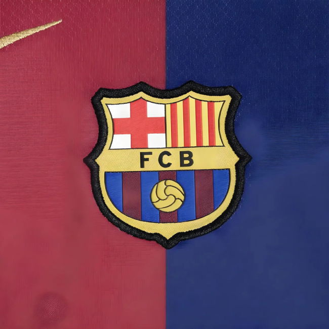 2024-2025 Barcelona Home Shirt (Sponsorless) - Kids (Lewandowski 9)
