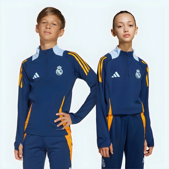 2024-2025 Real Madrid Training Top (Navy) - Kids