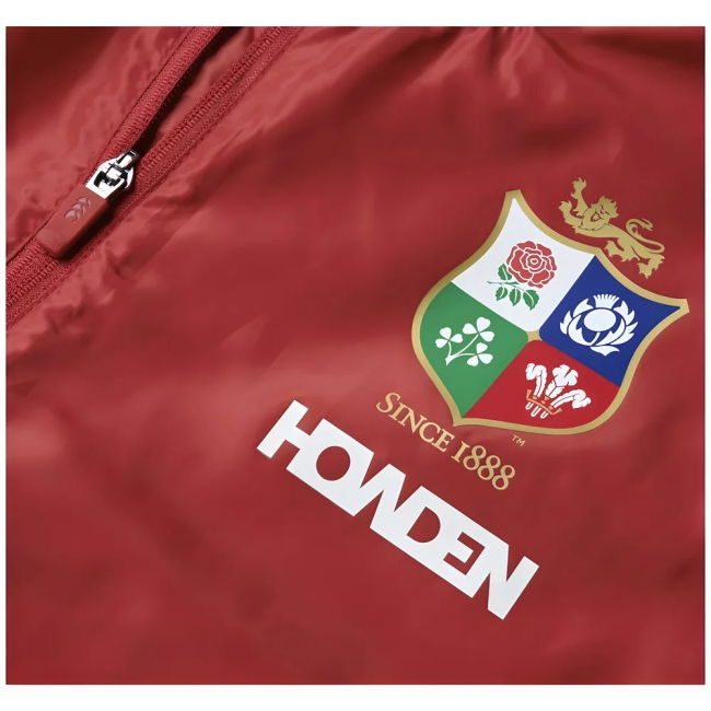 2025 British & Irish Lions Lightweight Rain Jacket (Red)