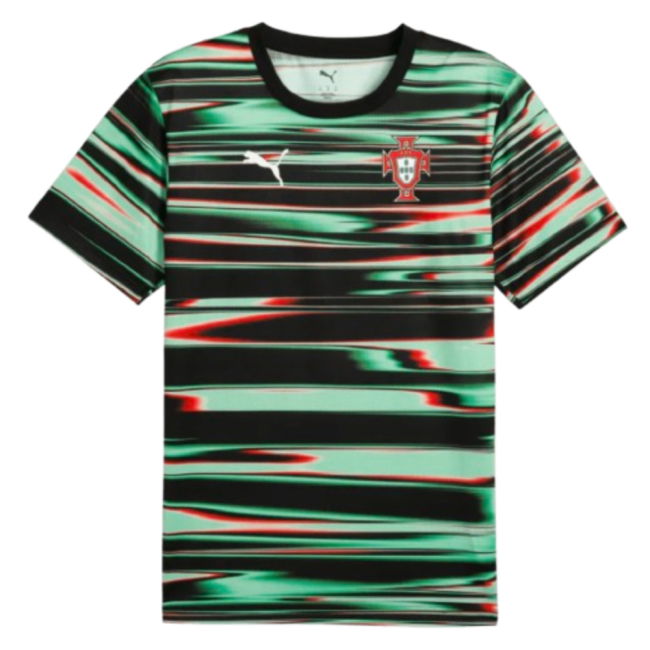 2025-2026 Portugal Prematch SS Jersey (Black) (Your Name)