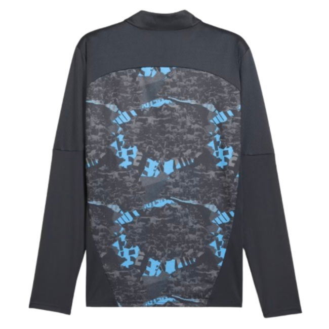 2024-2025 Man City Prematch 1/4 Zip Top (Strong Gray)