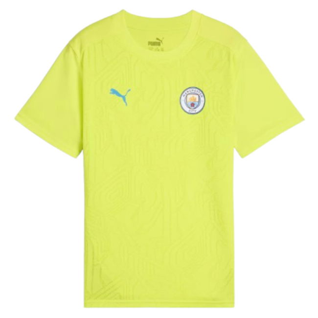 2024-2025 Man City Training Shirt (Yellow Glow) - Kids (Kompany 4)