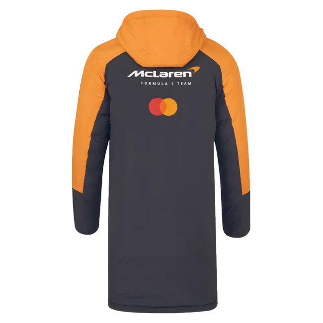2025 McLaren F1 Team Longline Padded Jacket - Phantom
