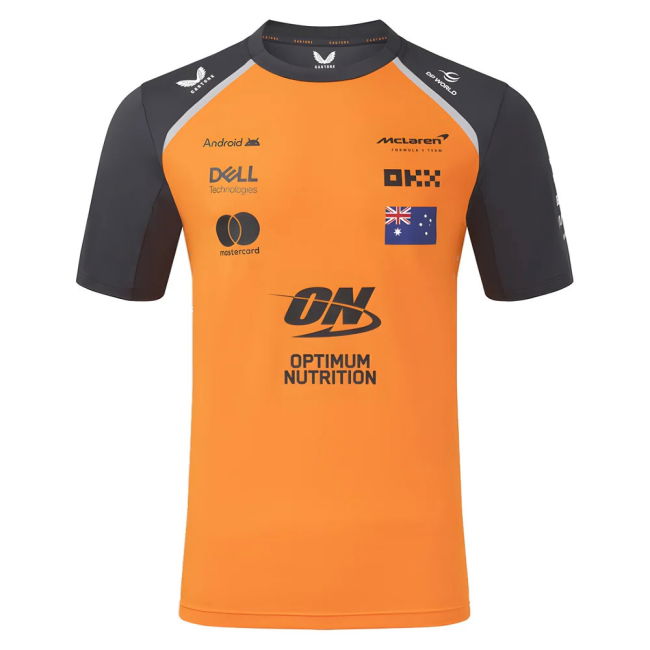 2025 McLaren F1 Team Set Up T-Shirt Oscar Piastri (Autumn Glory)