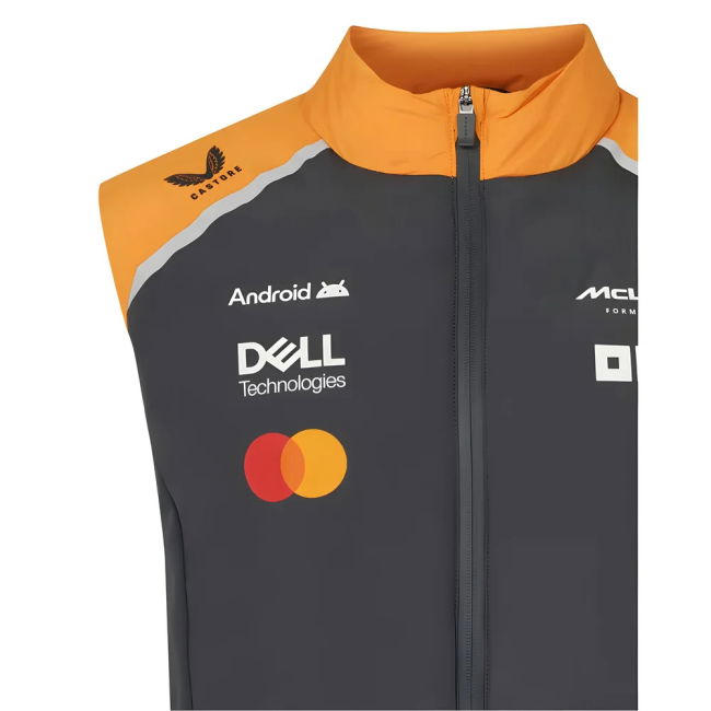 2025 McLaren F1 Team Hybrid Gilet - Phantom