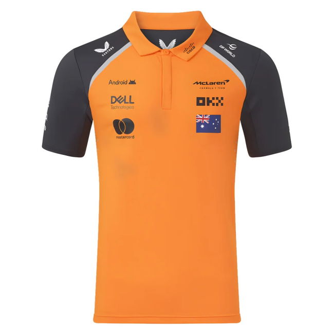2025 McLaren F1 Team Polo Shirt Oscar Piastri (Autumn Glory/Phantom)