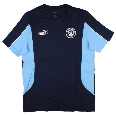2024-2025 Man City FtblArchive Tee (Navy) (Gvardiol 24)
