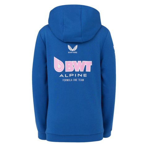 2025 Alpine F1 Pullover Hoodie (Blue) - Kids