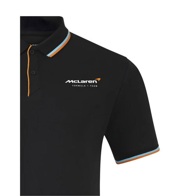 2025 McLaren F1 Core Essentials Polo Shirt (Black)