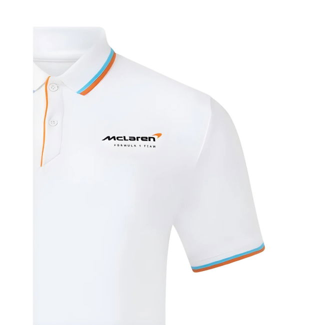2025 McLaren F1 Core Essentials Polo Shirt (White)