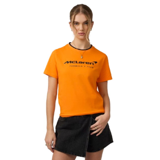 2025 McLaren F1 Core Essentials T-shirt - Autumn Glory (Womens) (Your Name)